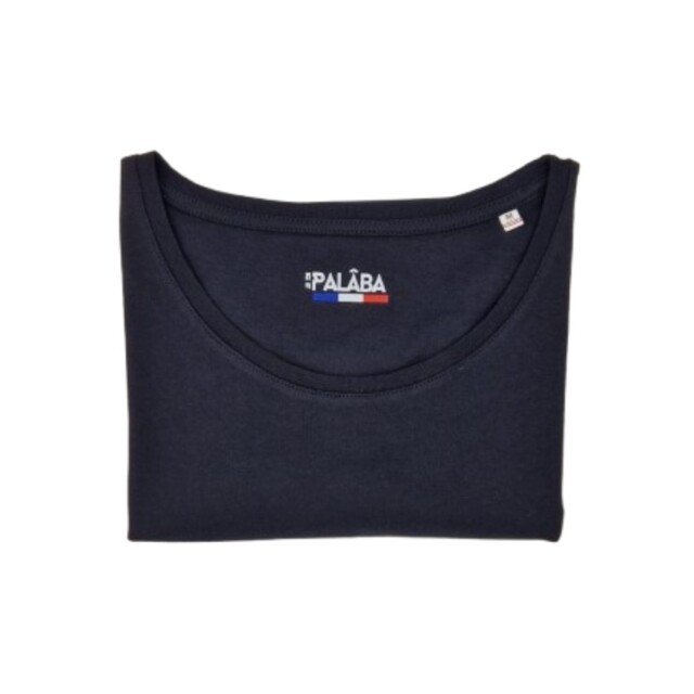 PALÂBA - T shirt uni jersey noir – XL