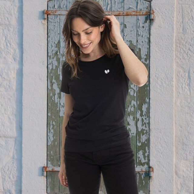 PALÂBA - T shirt jersey coton bio noir – XL