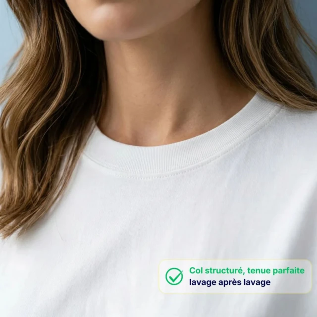 PALÂBA - T shirt oversize imprimé blanc – L