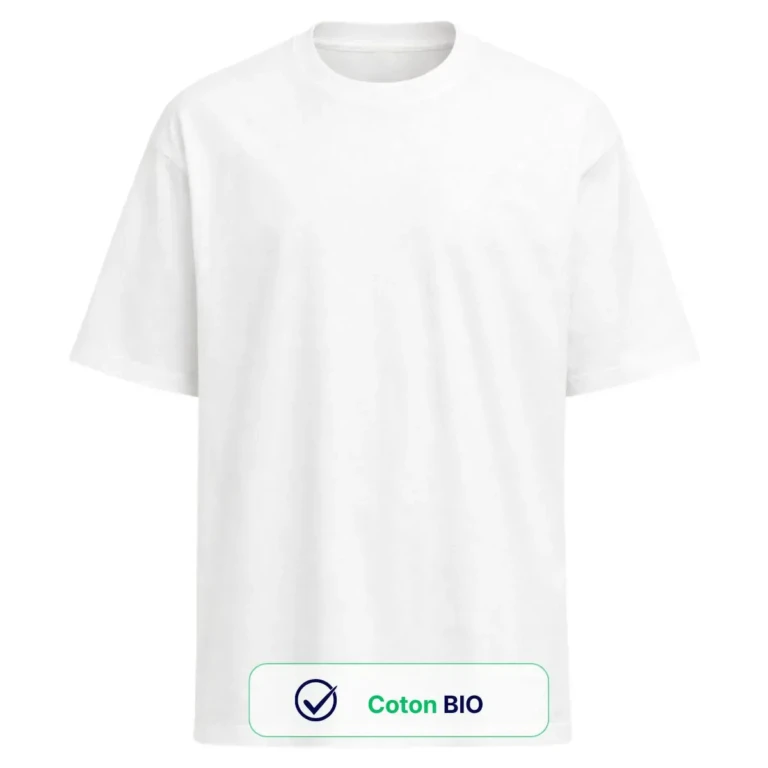 PALÂBA - T shirt oversize coton bio blanc – L