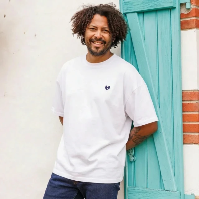 PALÂBA - T shirt oversize coton bio – blanc