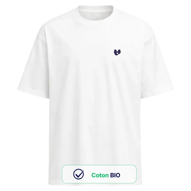 PALÂBA - T shirt oversize coton bio - blanc – L