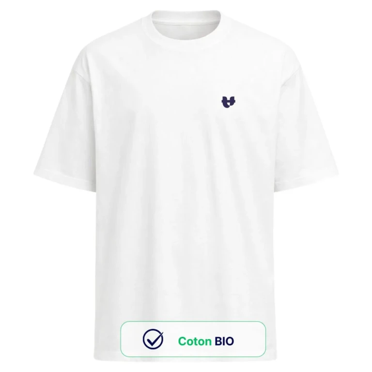 PALÂBA - T shirt oversize coton bio - blanc – L