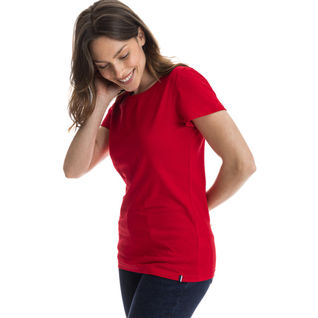 PALÂBA - T shirt en coton rouge col rond – XL