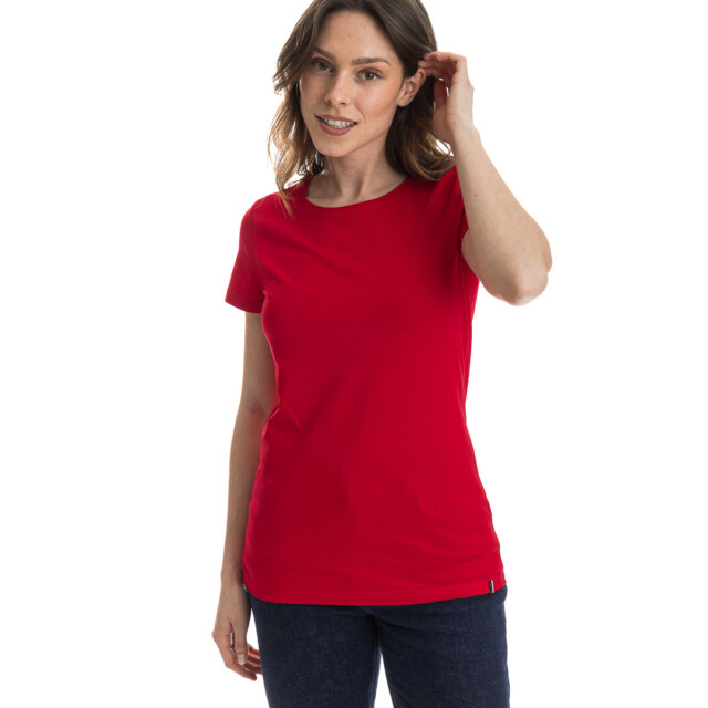PALÂBA - T shirt en coton rouge col rond – XL