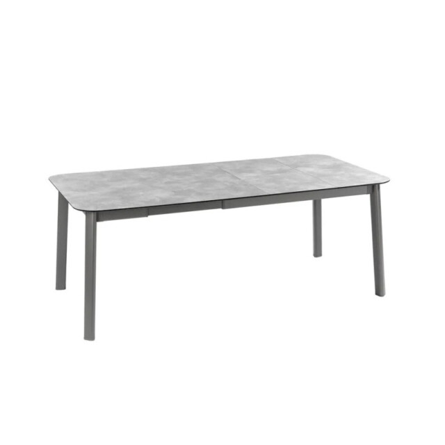 LAFUMA MOBILIER - Table de repas extensible LAFUMA MOBILIER Oron HPL 6-8 personnes GRIS CIMENT