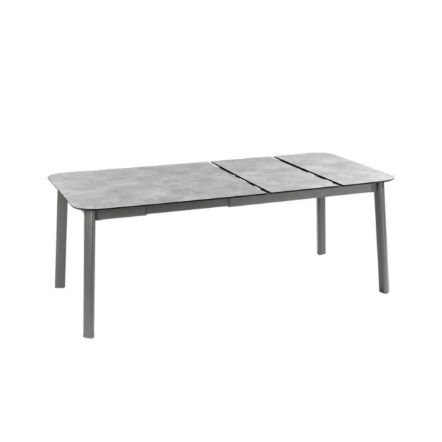 LAFUMA MOBILIER - Table de repas extensible LAFUMA MOBILIER Oron HPL 6-8 personnes GRIS CIMENT