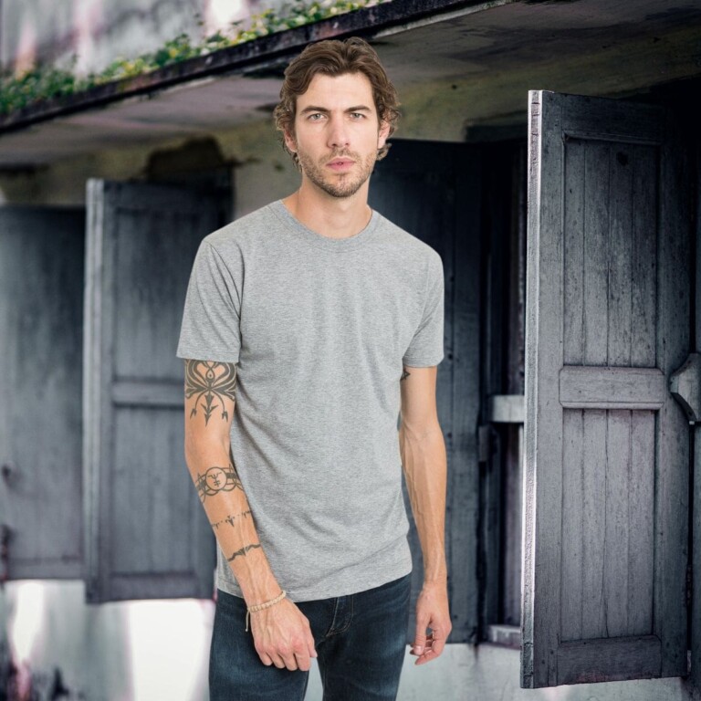PALÂBA - Tee shirt gris uni – XXXL