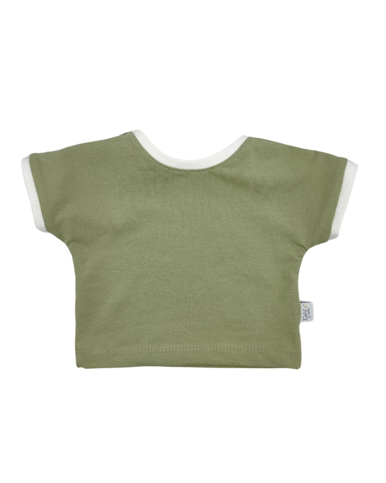 Petit Pote - T-shirt enfant Jersey Kaki – 12 mois / Vert kaki