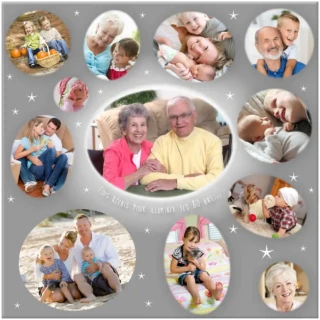 L’Atelier BABY’SPHERE - Cadre photo anniversaire personnalisé – Tous réunis pour illuminer tes XX ans