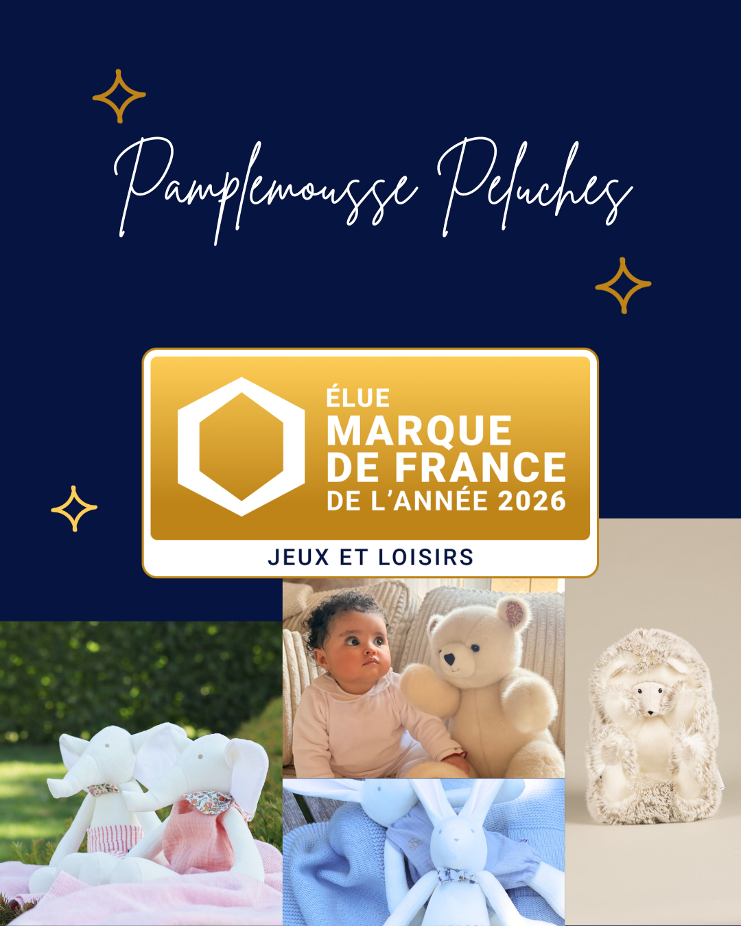 Trophées Marques de France 2026 - Pamplemousse Peluches