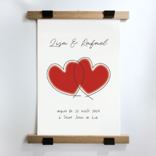 L’Atelier BABY’SPHERE - ❤️ Affiches Saint‑Valentin personnalisées – 4 modèles au choix pour un message d’amour unique