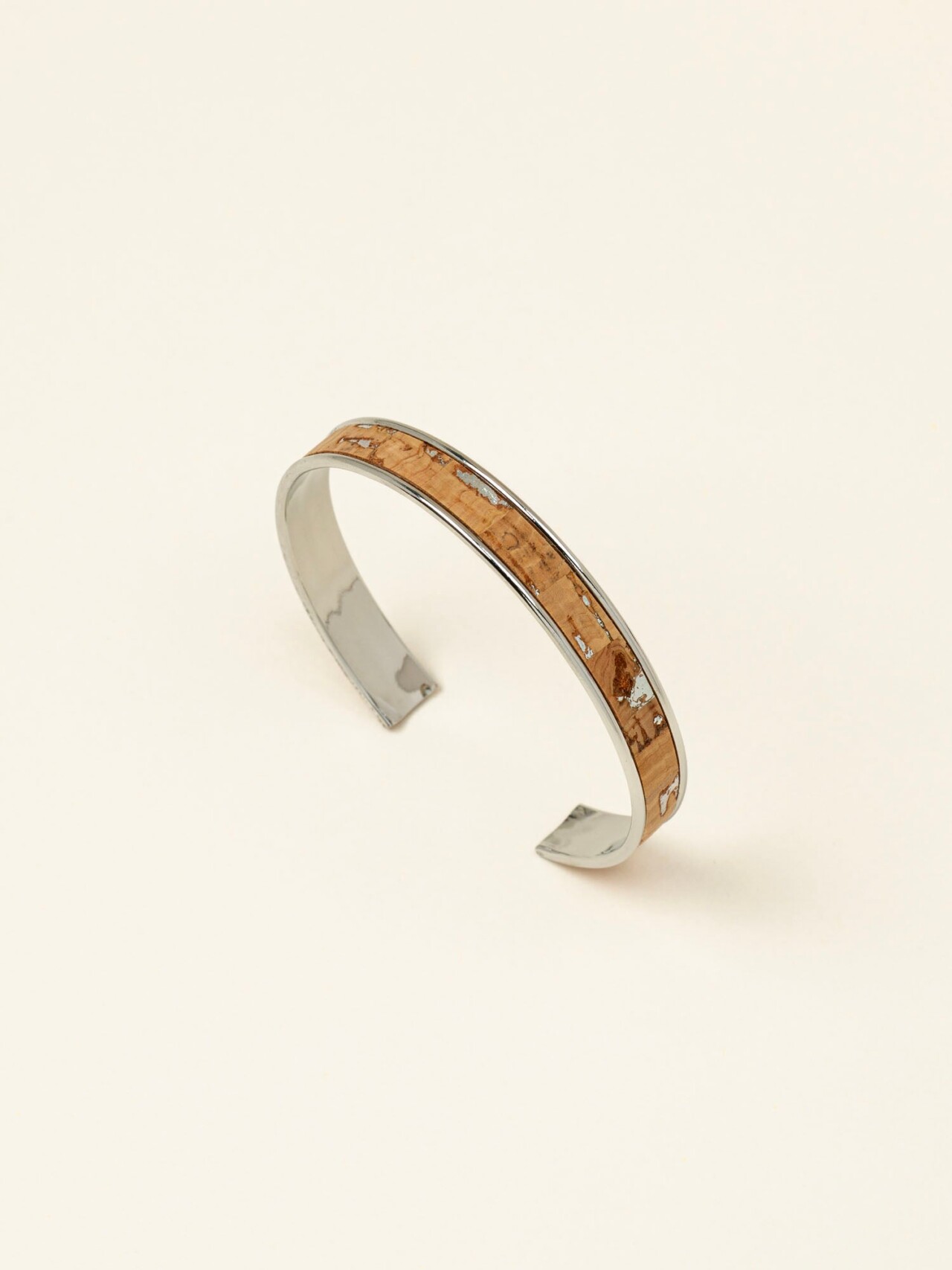01 LILIBELLULE bracelet manchette redwood liege argent FC 1 lili-bellule - SIERRA – Liège / Argent / 15 mm