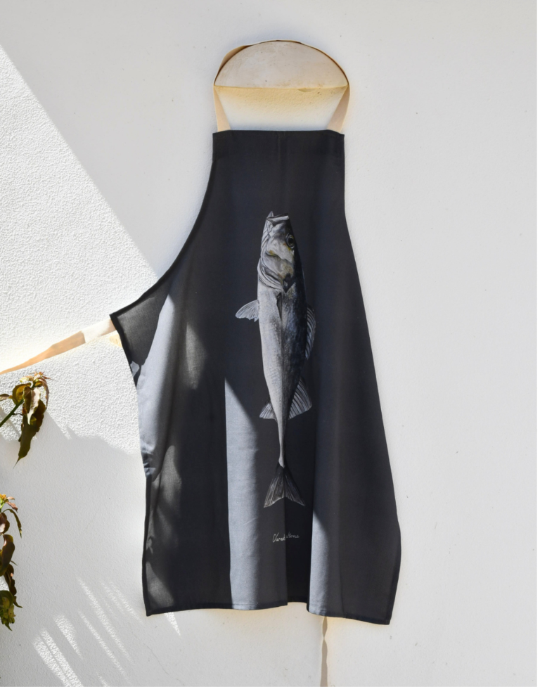 119 varek.illustrations - Tablier Gris Anthracite 100% coton : Le Bar