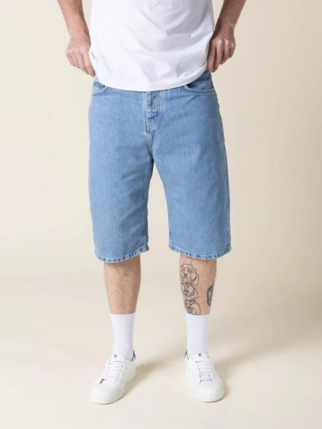 Short baggy 175n delave par la marque 1083 1083 - Short baggy 175n delave