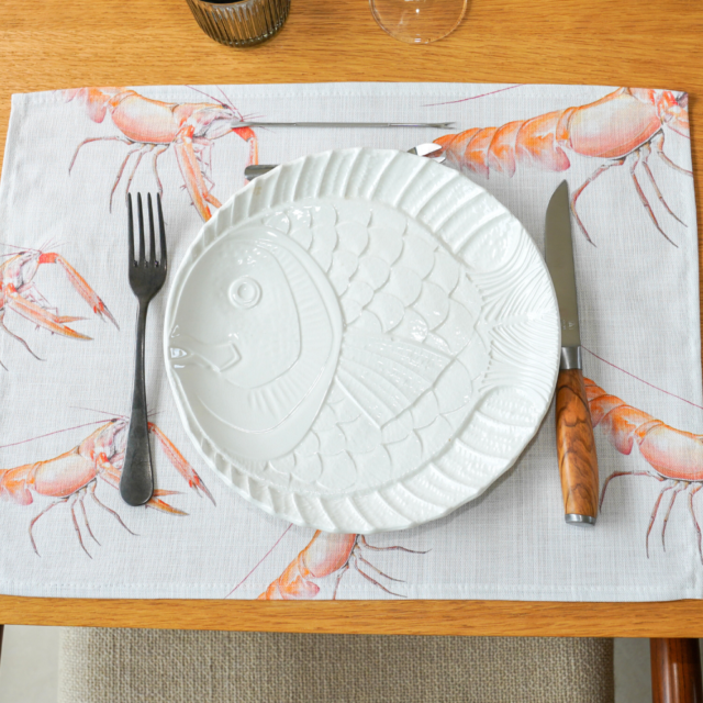 varek.illustrations - Pack de 4 sets de table : La Marée Rouge