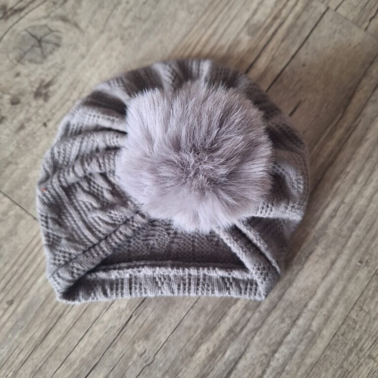 La Fabrique A DeDeuh - Turban pompon en tissu maille de coton façon tricot jacquard 9 couleurs – adulte