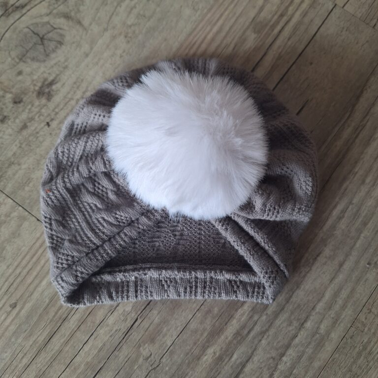 La Fabrique A DeDeuh - Turban pompon en tissu maille de coton façon tricot jacquard 9 couleurs – adulte
