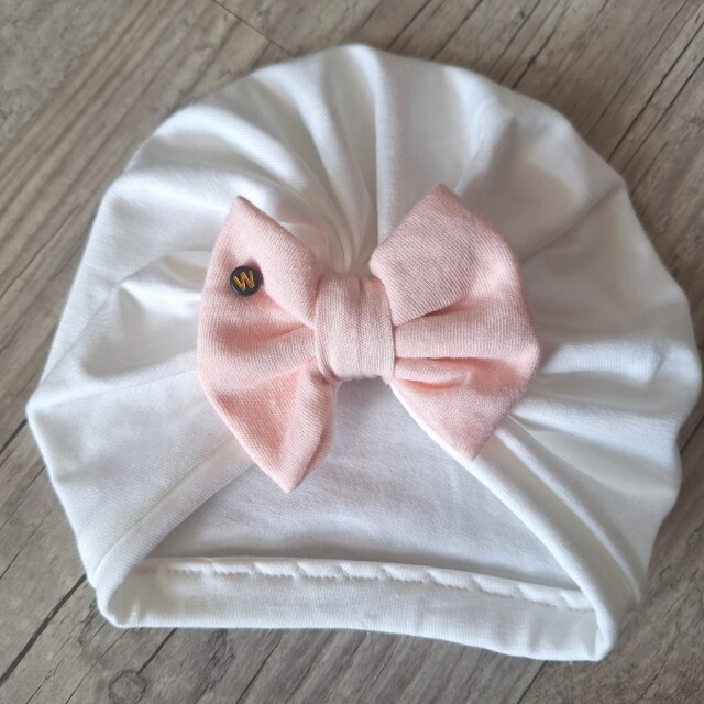 La Fabrique A DeDeuh - Turban nœud Initiale perle en jersey extensible 10 couleurs – adulte