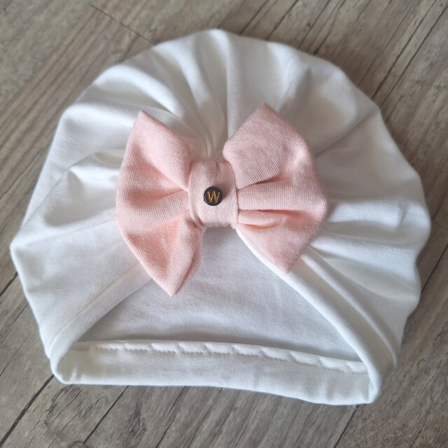 La Fabrique A DeDeuh - Turban nœud Initiale perle en jersey extensible 10 couleurs – adulte