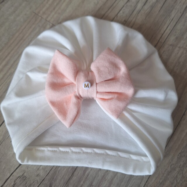 La Fabrique A DeDeuh - Turban nœud Initiale perle en jersey extensible 10 couleurs – adulte