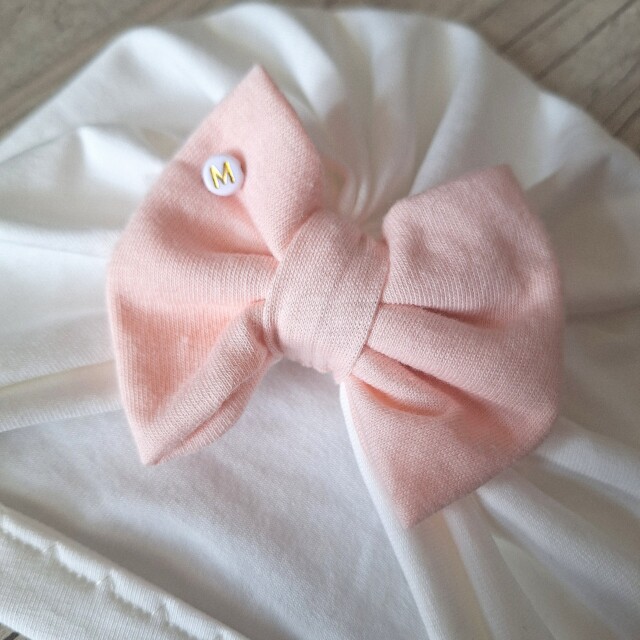 La Fabrique A DeDeuh - Turban nœud Initiale perle en jersey extensible 10 couleurs – adulte