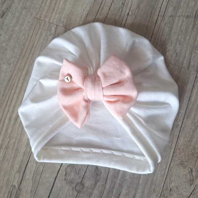 La Fabrique A DeDeuh - Turban nœud Initiale perle en jersey extensible 10 couleurs – adulte