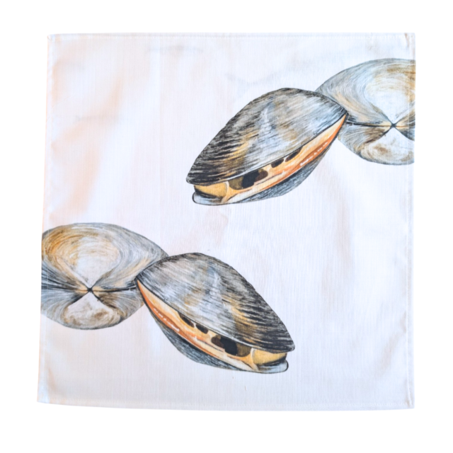 varek.illustrations - Serviette de table en coton : Palourde