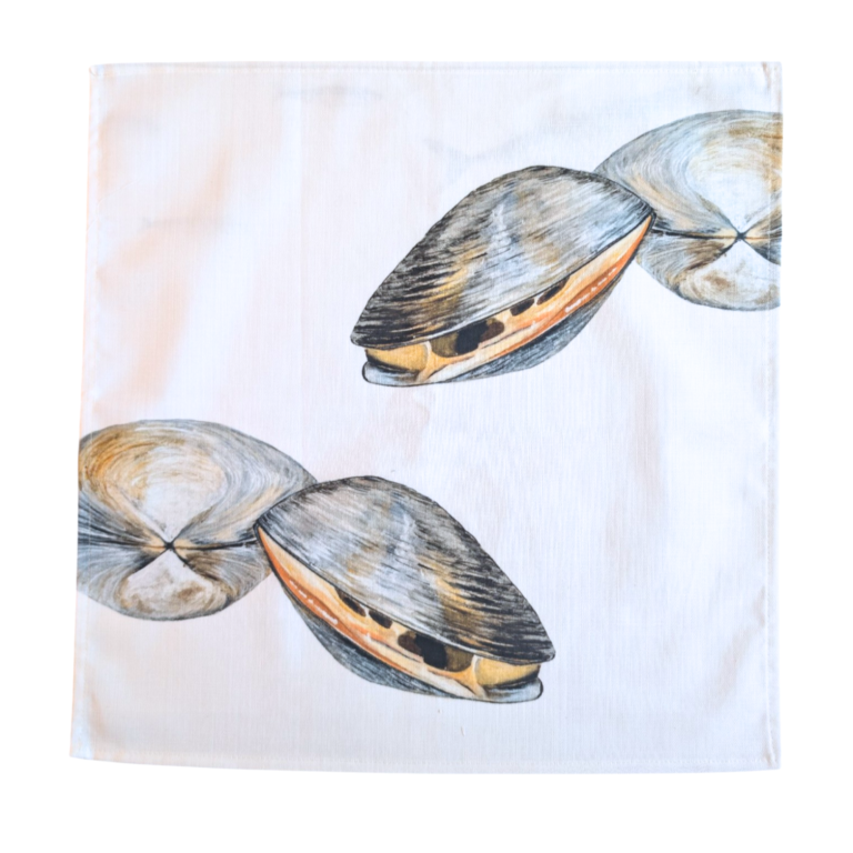 varek.illustrations - Serviette de table en coton : Palourde