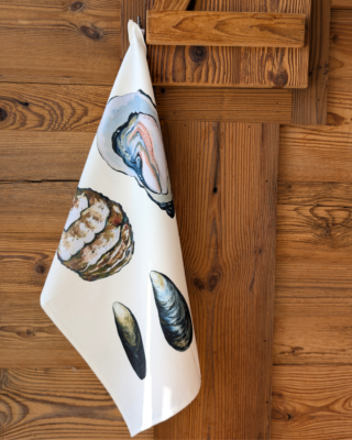 Varek Illustrations - Torchon 100% coton : Les Coquillages