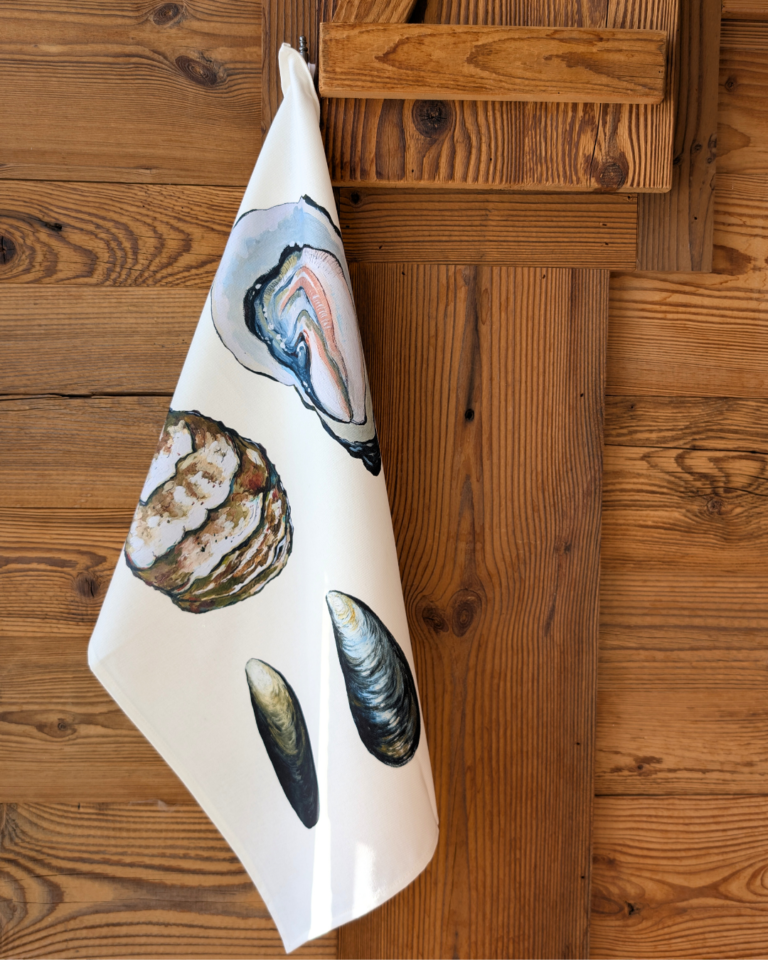27 48425e44 69f5 4a10 81b0 b957ad7bc10b varek.illustrations - Torchon 100% coton : Les Coquillages
