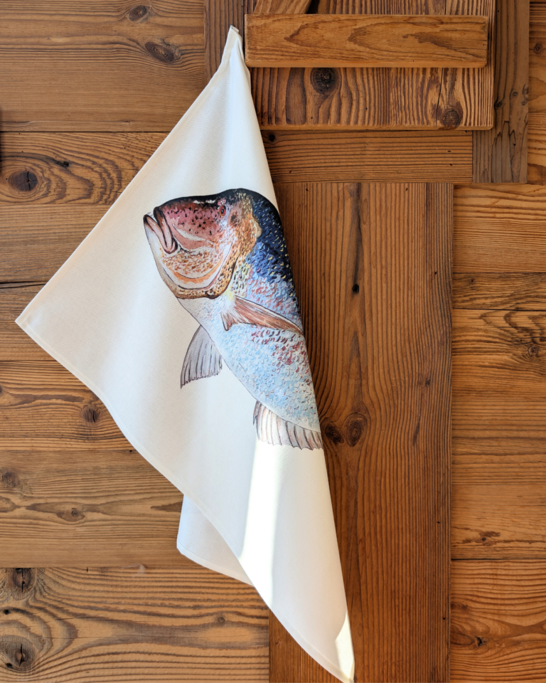 varek.illustrations - Torchon 100% coton : Le Denti
