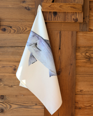 Torchon 100% coton : Le Maigre par la marque Varek Illustrations Varek Illustrations - Torchon 100% coton : Le Maigre