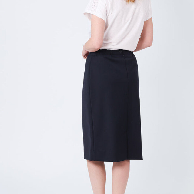 Maison-solfin - Jupe droite femme bleu marine – 54