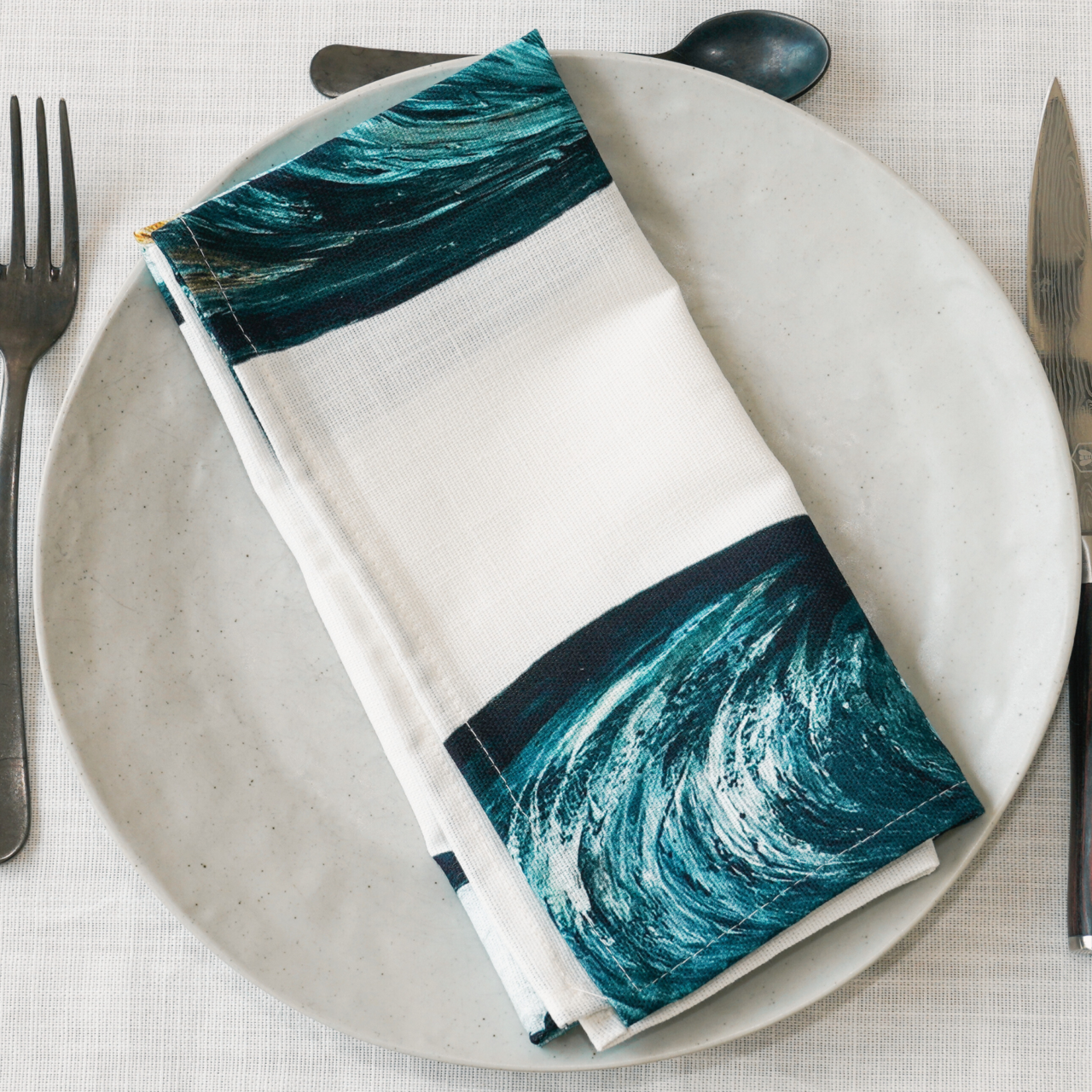 37 5a03226e 74d3 4f8f b391 4e8535e76caf varek.illustrations - Serviette de table en coton : Moule