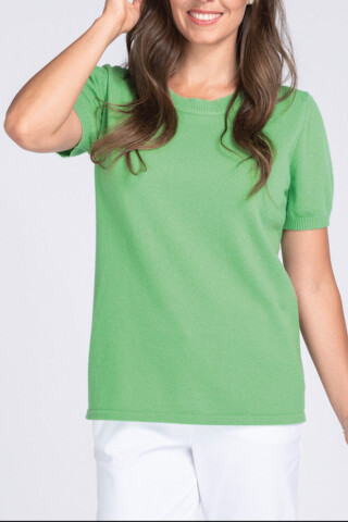 MAISON SOLFIN - Pull femme en cachemire vert grany