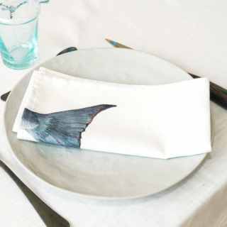 Varek Illustrations - Serviette de table en coton : Dorade