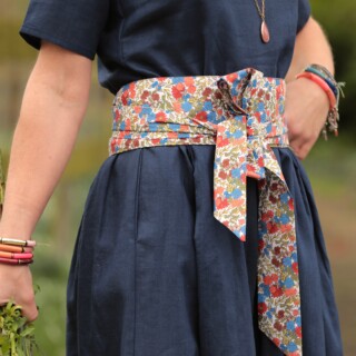 Ceinture Anita – coton Petit floral poétique par la marque Quintessence Quintessence - Ceinture Anita – coton Petit floral poétique