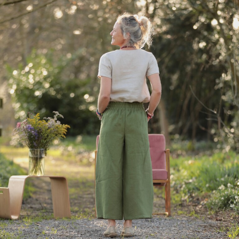 Quintessence - Pantalon Briac - lin vert pomme – XXL