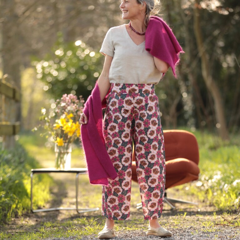 Quintessence - Pantalon Briac - Coton "souvenirs de Vérone" – XXL