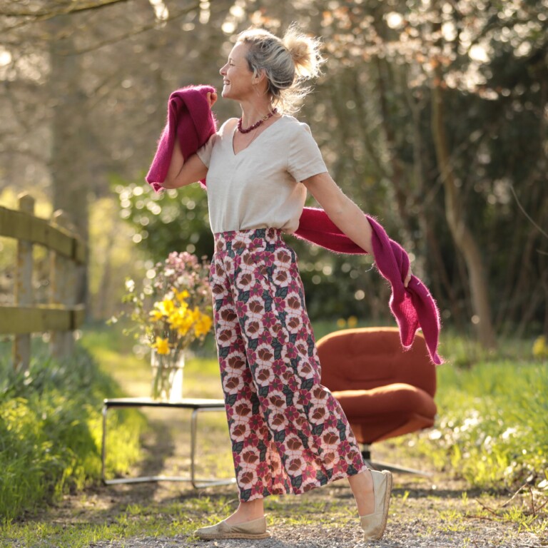 Quintessence - Pantalon Briac - Coton "souvenirs de Vérone" – XXL