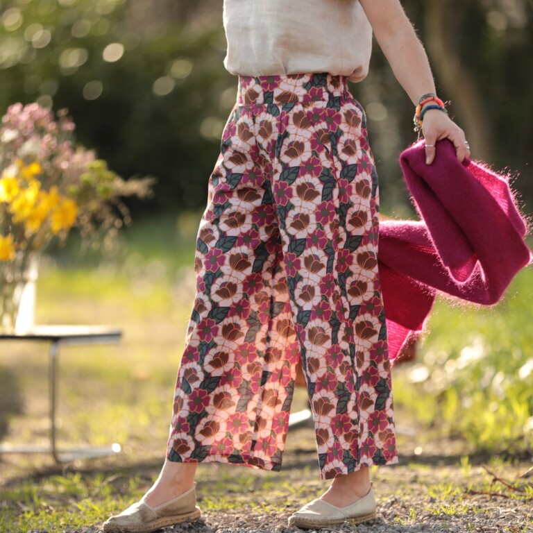Quintessence - Pantalon Briac - Coton "souvenirs de Vérone" – XXL