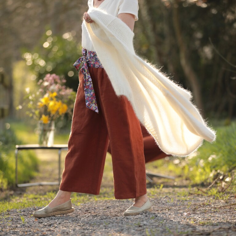 Quintessence - Pantalon Briac - lin terracotta – XXL