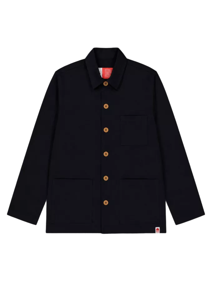 603 x01 1083 - VESTE DE TRAVAIL DROITE 603 coton bio superdenim noir femme