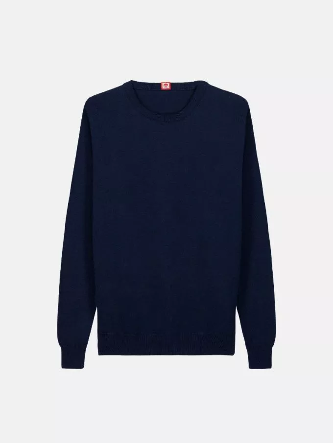 701 x00 1083 - PULL 701 ESSENTIEL coton bio bleu marine