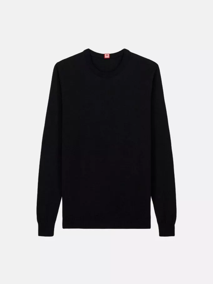 701 x00 1083 - PULL 701 ESSENTIEL coton bio noir