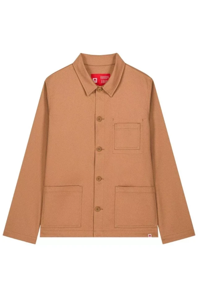 1083 - VESTE DE TRAVAIL 703 droite coton bio denimoriginal marron argile