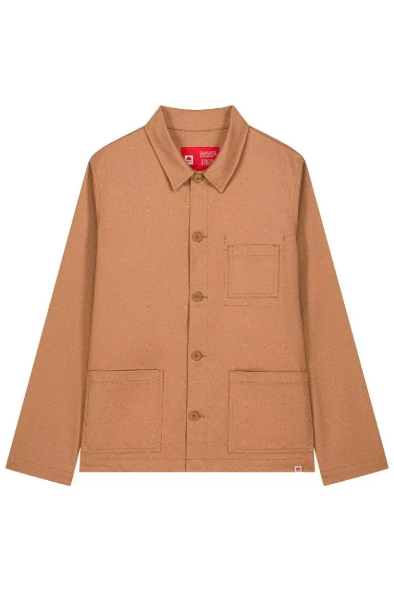 1083 - VESTE DE TRAVAIL 703 droite coton bio denimoriginal marron argile