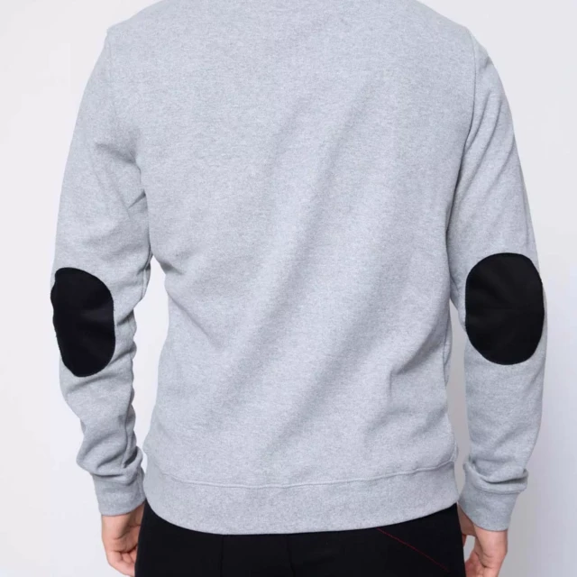 1083 - SWEAT AJUSTE 751 LA GENTLE FACTORY coton recycle gris chine Homme