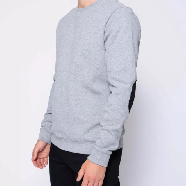 1083 - SWEAT AJUSTE 751 LA GENTLE FACTORY coton recycle gris chine Homme